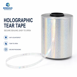 Custom Laser Tear Tape Roll For Cigarette Box Packaging Easy Open Film Strip BOPP Packaging Material OEM