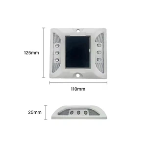 Solar LED Traffic Lights Ground and Underground -Eye Flashing Warning Lights for Concrete Roads Product Genre
