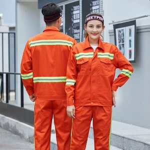 Spring Autumn Highlighing Reflective Strip Construction Workwear, Cleaning Worker Uniform, Outdoor Safety Protective Clothing
