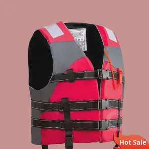Professional High Buoyancy Foam Emergency Rescue Life Jacket for Adults Oxford Fabric Flood Prevention Vest