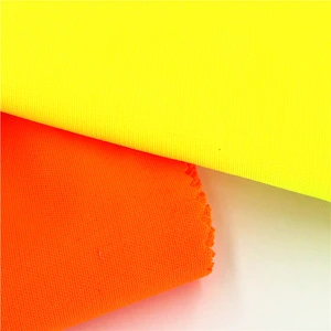 Wholesale Yellow Reflective Fabric Fluorescence Fabric 100 Polyester Safety Vest Fabric