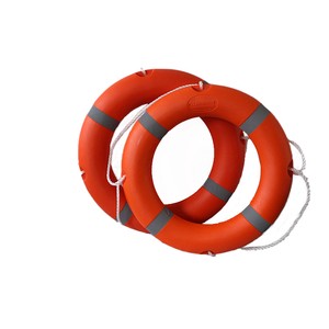 Factory Supply Boxu Fishing Boating Survival Life Ring Buoy Lifebuoy Polyethylene 710mm Diameter
