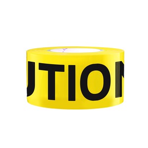 Strong PE Hazard Warning Tape Non Adhesive Roll Cutting for Construction Sites Road Safety Traffic Control Industrial Marking