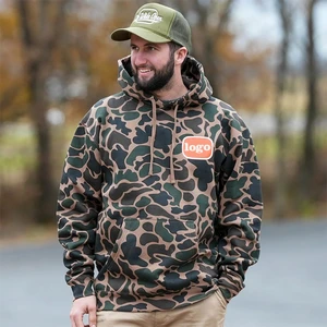 Camouflage Men's Safety Uniform Tactical Camping Jacket Training Hunting Suit Pure Cotton Canvas Waterproof Thick Wear-resistant