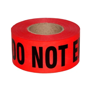 Waterproof PE Non Adhesive High Visibility Printed Barrier Ribbon Safety Warning Caution Tape