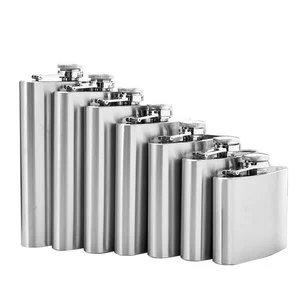 Wholesale Whisky Wine Pot Alcohol Bottle Portable Pocket 1-20 Oz Stainless Steel Hip Flask