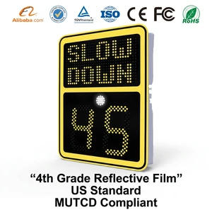 Wholesale Solar LED Display Radar Speed Limit Traffic Cone Temporary Road Traffic Sign Board