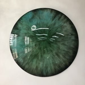 Modern Simple Decorative Wall Mirror Stainless Steel Convex Hotel Lobby Abstract Art Hanging Decoration