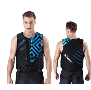 Private Label Mens Neoprene Black Jetski Fishing Surfing Impact Buoyancy Vest Professional Kayka Life Jacket