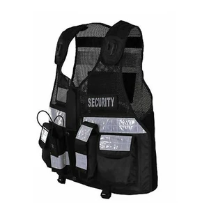 High Visibility Custom Security Industrial Mining Construction Workwear Custom Logo Worker Hi Vis Reflective Safety Work Vest