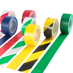 GHTAPE Heavy Duty PVC Hazard Warning Safety Stripe Tape Wear Resistance Hot Melt Floor Marking Tape Strong Reliable Packing Tape