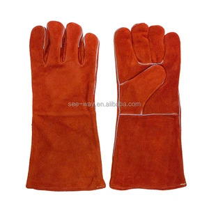 Seeway High-Quality Cowhide Heat Resistant Welding Gloves | Puncture-Proof, Anti-Cut, Fireproof, Abrasion-Resistant