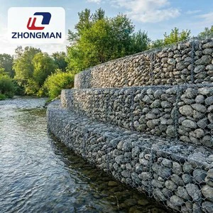 Durable Erosion Control Gabion Stone Cages Galvanized Stone Gabion Cage Cost