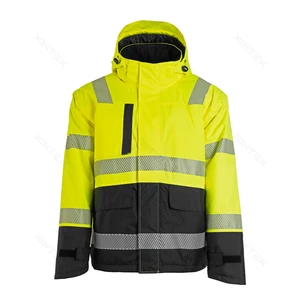 High Visibility Jacket Reflective Jacket Long Sleeve Safety Jacket