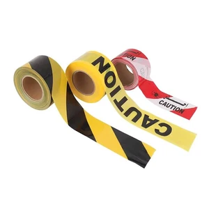 Factory Direct High Quality PVC Barrier Caution Tape Professional Adhesive Printing Warning Tape Roll