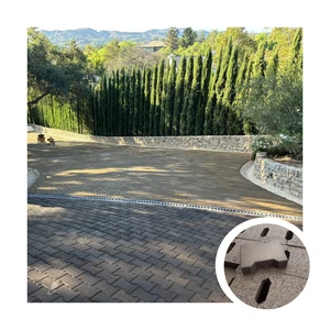 High Safty Outdoor Pathway Park Walkway Dog Bone Shape Rubber Pavers Bricks Tiles