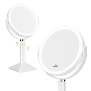 3 Color Lights Mirror Adjustable Brightness Height Adjustable Extendable Tabletop Vanity Mirror LED Lighted Makeup Mirror