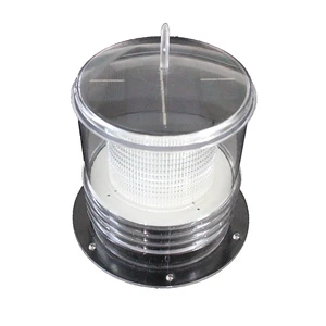 Solar LED Warning Strobe Beacon Pole Mounted High Visibility Traffic Signal Light for Road Safety