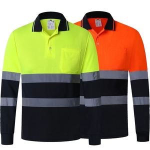 Hi Vis Work Wear Construction Worker Uniform High Visibility Reflective ANSI Class 2 LED Flash Polyester Safety Clothes Logo