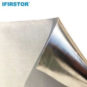 High Quality Thermal Insulation Material Aluminum Foil Laminated Fiberglass Fabric Heat Reflective Cloth Cutting -70 280C