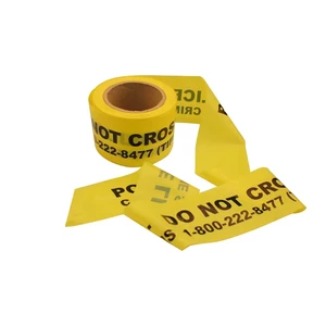High-Visibility Non-Adhesive PE Caution Tape | Safety Barrier Warning Belt for Hazard Marking & Restricted Zone Alert