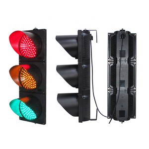 High Brightness RYG IP65 Three-Section LED Traffic Light 200mm Full Ball Vertical Design