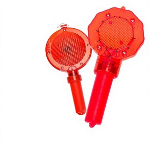 Nighttime LED Reflective Traffic Safety Warning Light Plum Blossom Light Flat Light Road Construction Cone Light Barrier Light