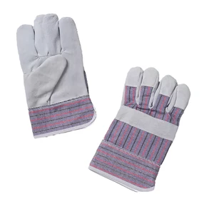 For SWW001 Sheepskin Anti-static Breathable Textured Grey Short Wear Resistant Heat Insulation Welder Work Gloves
