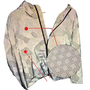 YSM High Visibility Reflective Outdoor Jacket Fabric Soft Polyester & Waterproof PVC Canvas Taffeta Grey Roll Printing Fujian