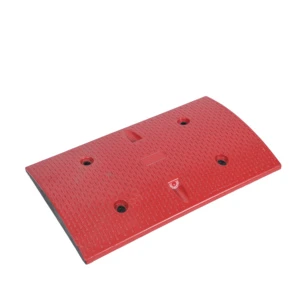 High Quality Outdoor Waterproof Speed Bump Industrial Rubber Speed Bump for Roadway Safety Red & Black From Zhejiang