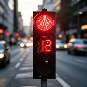 Customizable High-brightness PC Material 300mm IP65 protection Rating Safety Warning LED Traffic Light