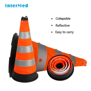 Quarantine Warning Traffic Cone for City Streets Essential Traffic Warning Product