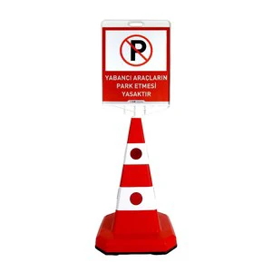 Ultra Cat Eye Traffic Cone Set Parking Prohibited for Foreign Vehicles Traffic Pontoon Warning Product