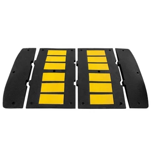 Roadway Street Residential Garage Driveway Heavy Duty Traffic Safety Speed Reducer Industrial Rubber Road Ramp Speed Bump