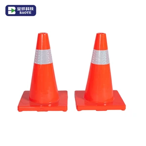 Baoye China Hotsale PVC Orange Traffic Warning Post Sign High-Intensity Prismatic Reflective Roadway Safety Barricades