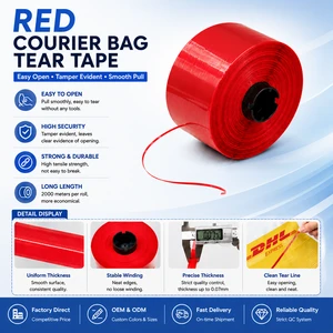 Durable Courier Tear Tape For Packaging Boxes Easy Open Adhesive Strip For Express Shipping