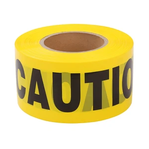 Factory Wholesale Custom Nastro Di Avvertenza Barricade Safety Warning Yellow Caution Tape