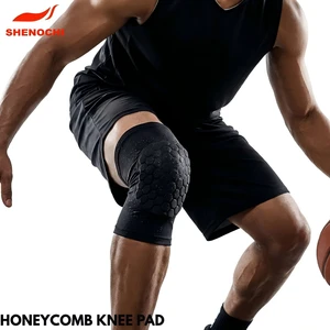 Adult Short Honeycomb Knee Pads, Anti-Collision EVA Padded Compression Sleeve for Basketball Soccer, Non-Slip Protective Gear