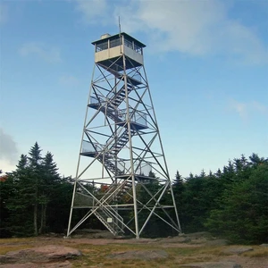 Customized 4-leg Tower Fire Guard Security Angle Steel Fire Protection Watching Tower Monitoring System Watchtower Hot Dip