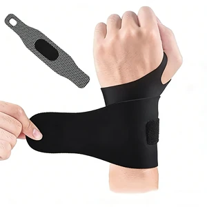 Adjustable Compression Wrist Wraps Brace With Thumb Loop For Carpal Tunnel, Gym, Weightlifting, Sports, Tennis, Badminton