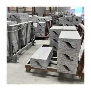 PAIA Modern Chinese Gey Granite Border Upstand Road Side Curbstone Garden Pool Standard Kerbstone Sizes Paving Stone Competitive