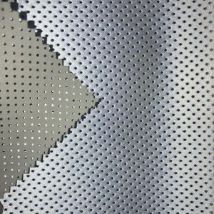 Perforated Retro-Reflective Material Stretchable Safety Reflective Fabric 140CM for Clothing