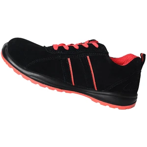 Factory Direct Autumn Industrial Work Anti-smashing Steel Toe Head Unisex Labor Protection Shoes Black Leather Mesh Lining PU