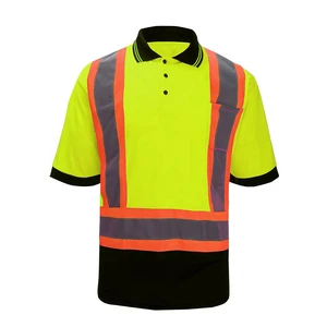 Wholesale Fully Customized ANSI Class 1 Waterproof Reflective Safety Vest with LED Flash and Reflector Tapes Polyester Material