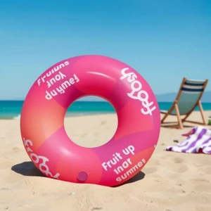 In-Stock Adult Inflatable Swim Ring - Thickened Large Underarm Swim Buoy Life Saving Ring for Swimming Pool Wholesale
