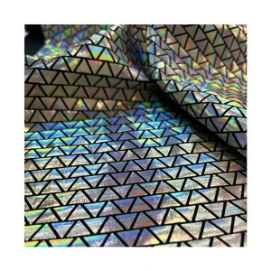 Siyuanda Laser Reflective Polyester Fabric Spandex Foil Fabric for Down Jacket Windbreaker