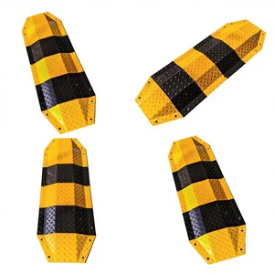 Wholesale Steel Speed Bumps Speed Limit Buffer Belt for Road Slope Effective Slow Traffic Speed Reduction Measures