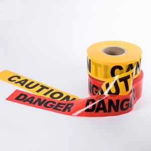 High Visibility PE Warning Tape Waterproof UV Resistant Tear-Proof Construction Emergency Crowd Control Custom Print Multi-Scene