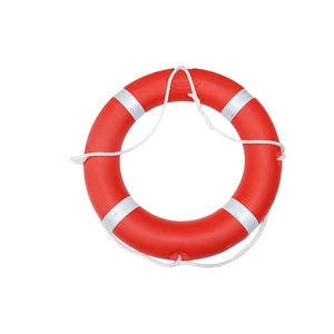Niufurui Orange Polyethylene Plastic 1.5kg 2.5kg 4.3kg 142N 700mm Diameter Water Rescue Life Preserver Buoy Ring