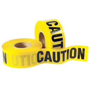 Custom Logo Printed HDPE Road Safety Warning Tape Non-Adhesive PE Tape